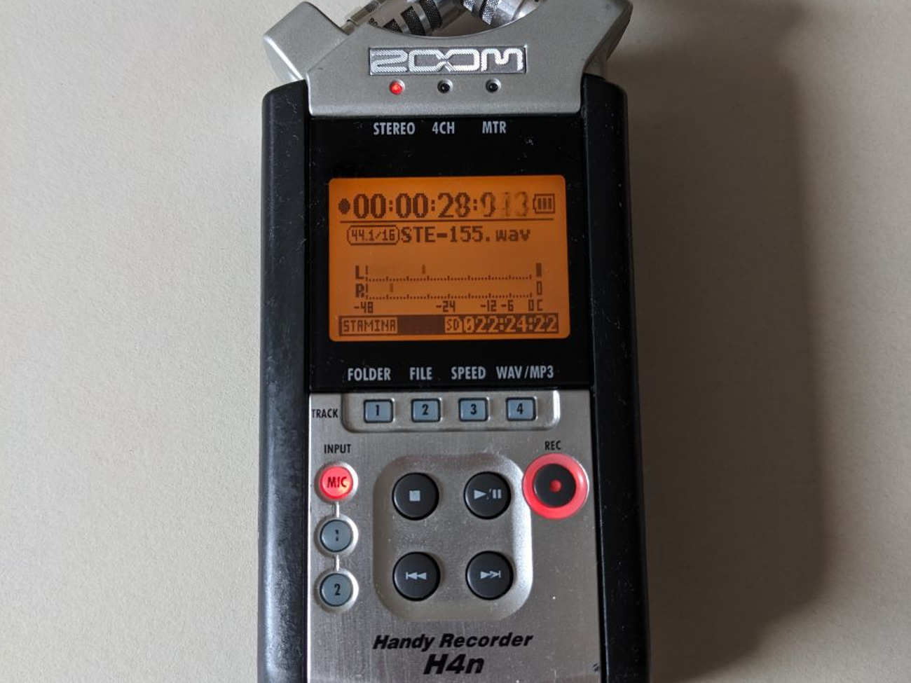 Zoom h4n stereo recorder