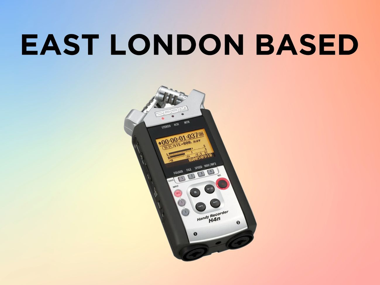 Zoom h4n two track sound recorder (located in east london)