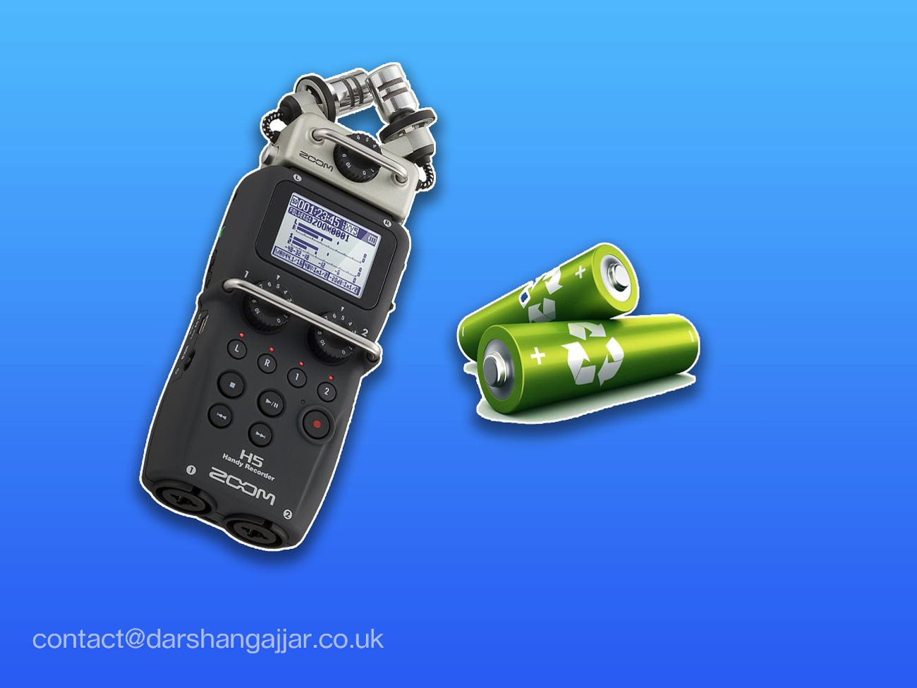 Zoom h5 handy xlr audio recorder