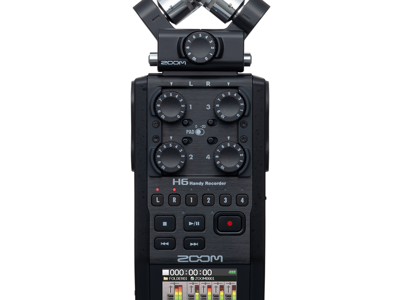 Zoom h6 6 channel portable recorder usb interface