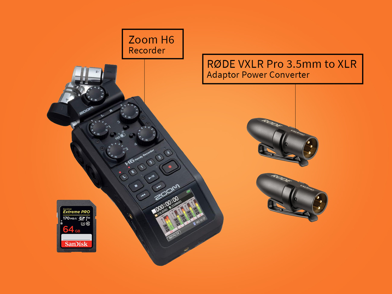 Zoom h6 audio recorder