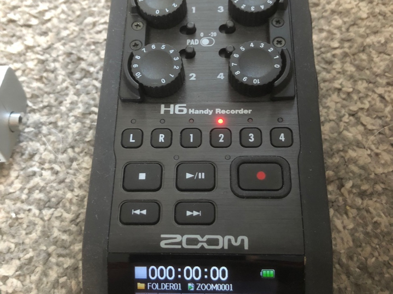 Zoom h6 portable audio recorder