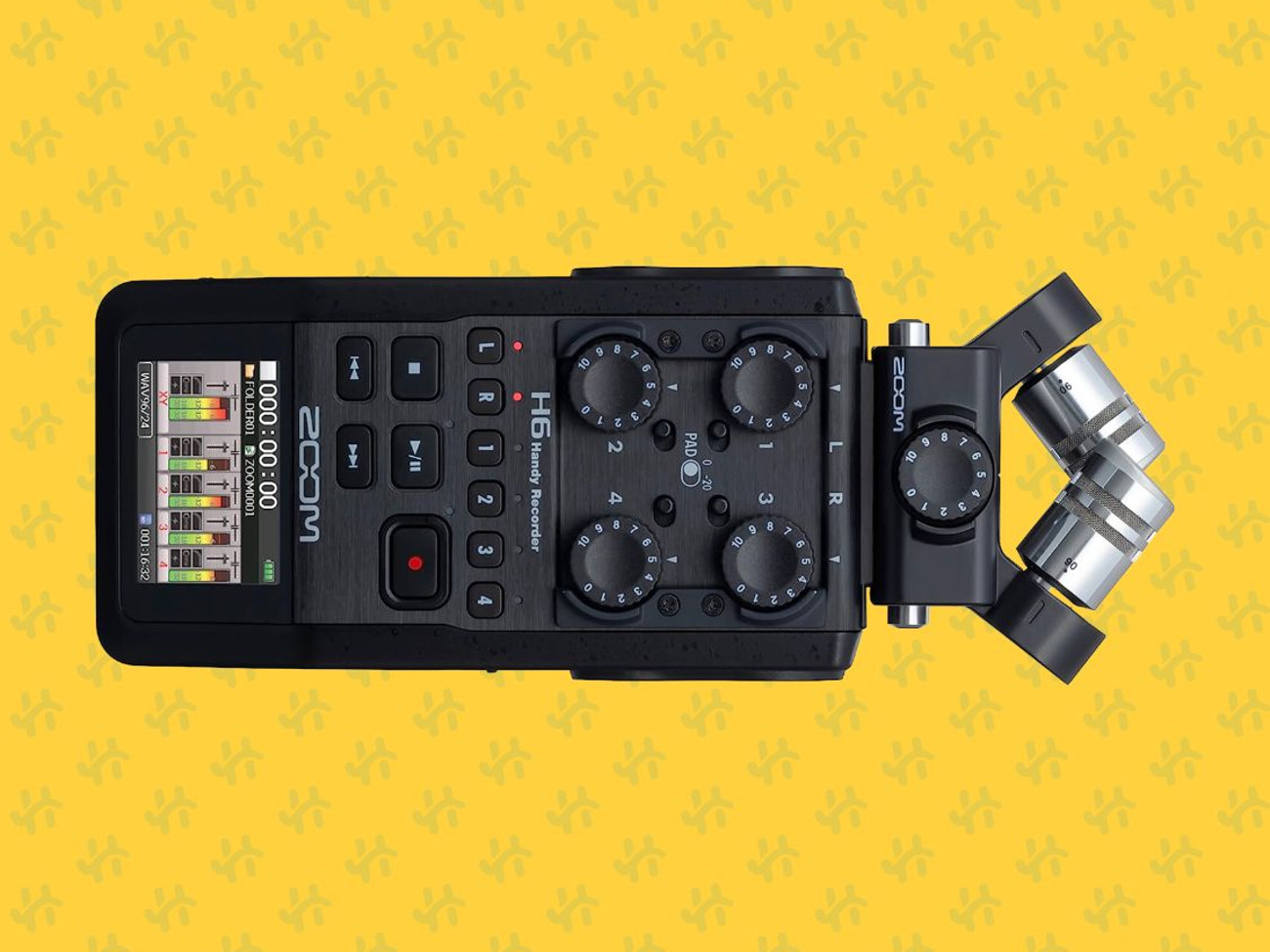 Zoom h6 portable handheld field recorder