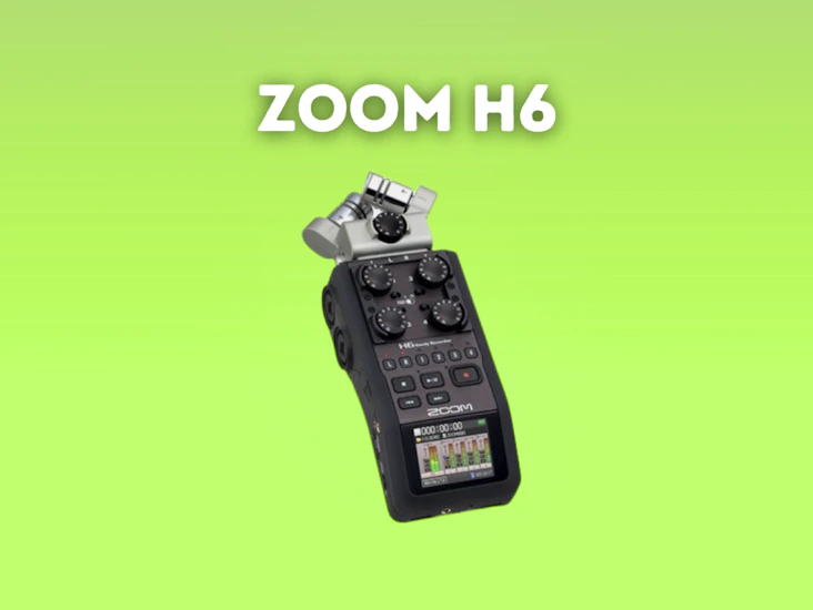 Zoom h6 portable handy audio recorder