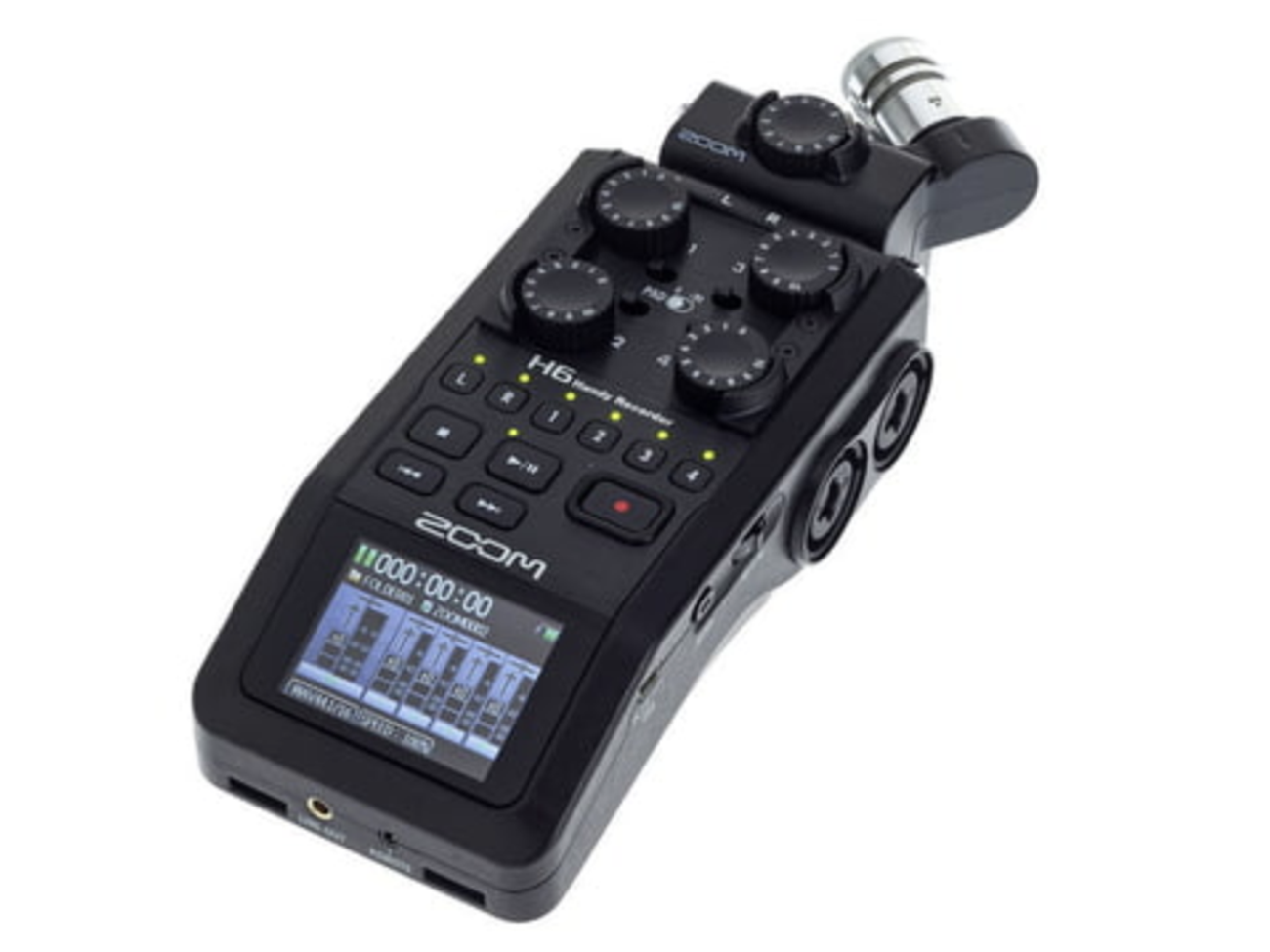 Zoom h6 professional audio recorder interview film