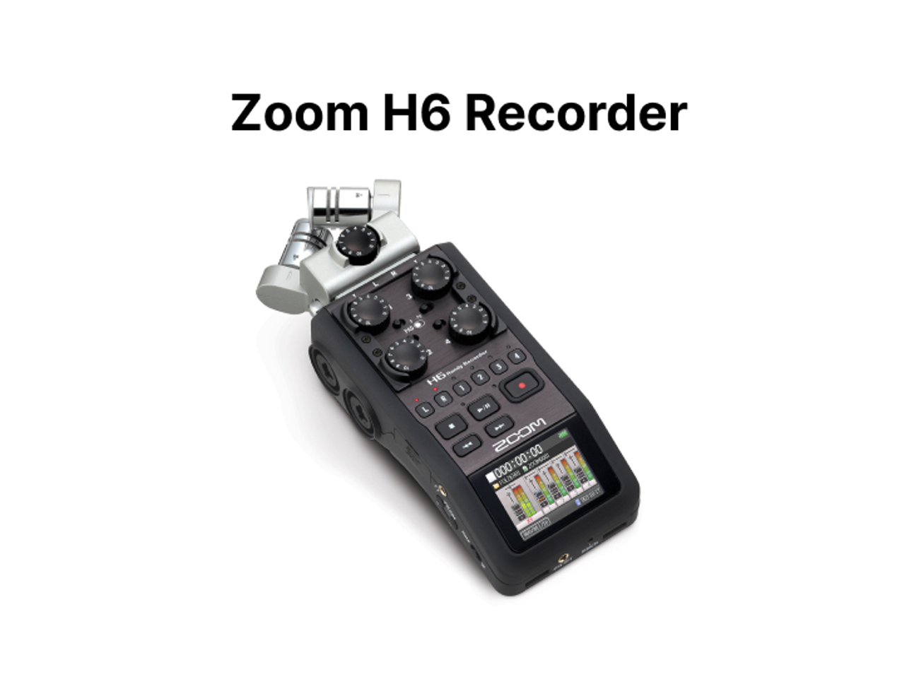 Zoom h6 recorder with 128gb sd card