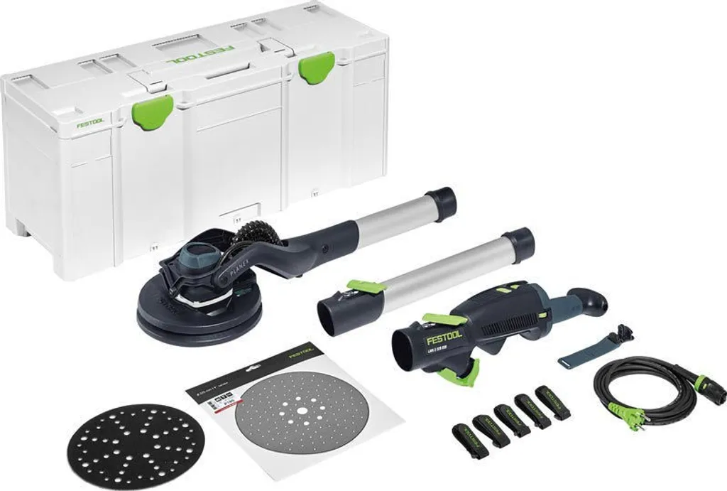 Festool vägg- och takslip lhs 2 225 eqi-plus planex 225mm+festool dammsugare cleantec ctm 26 ei ac