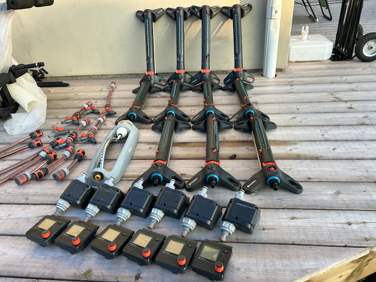 Komplett bevattningssystem för stor gräsmatta (automatisk och zonstyrd) 💧