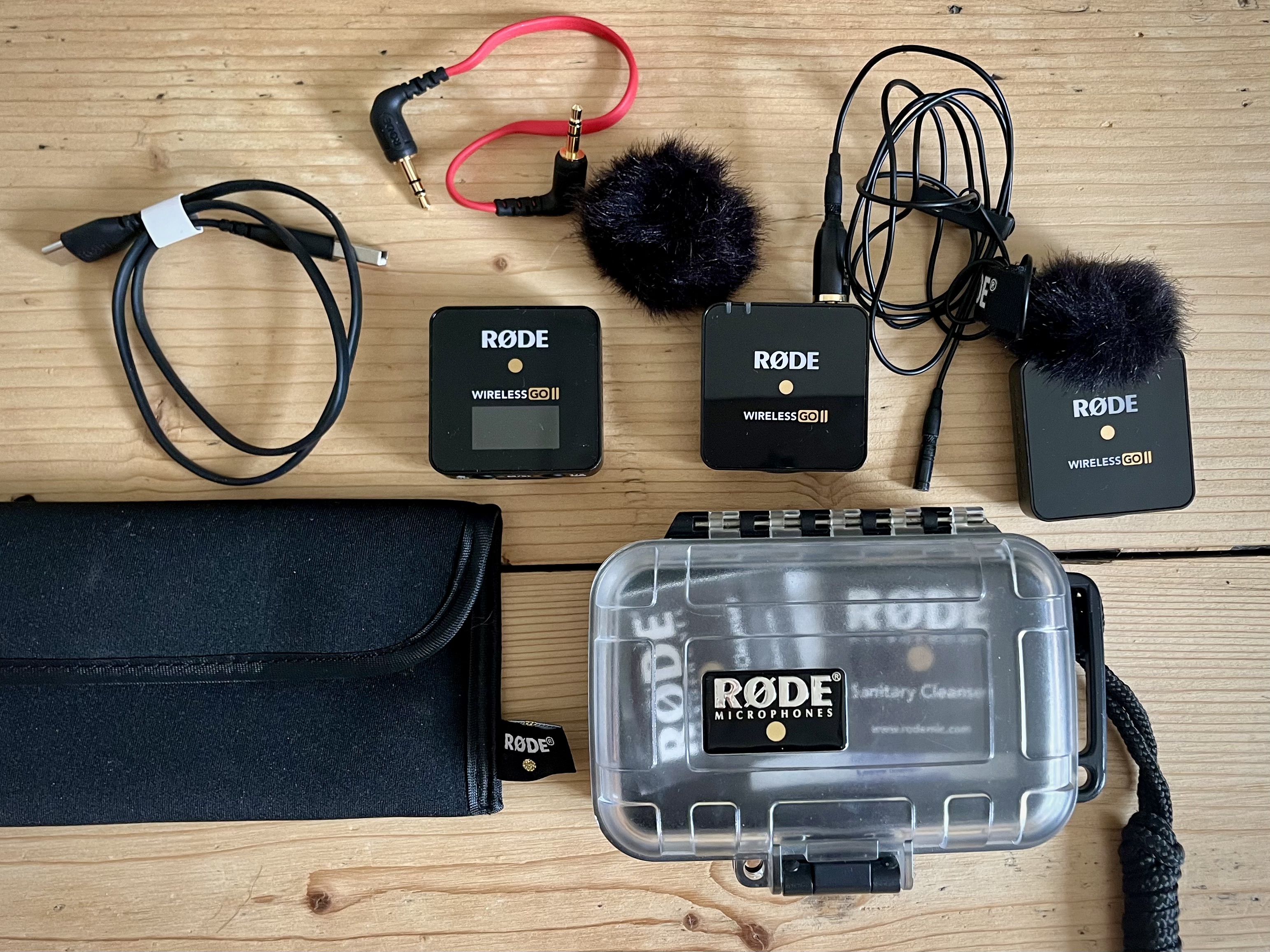 Rode wireless go ii kit + rode lav mic