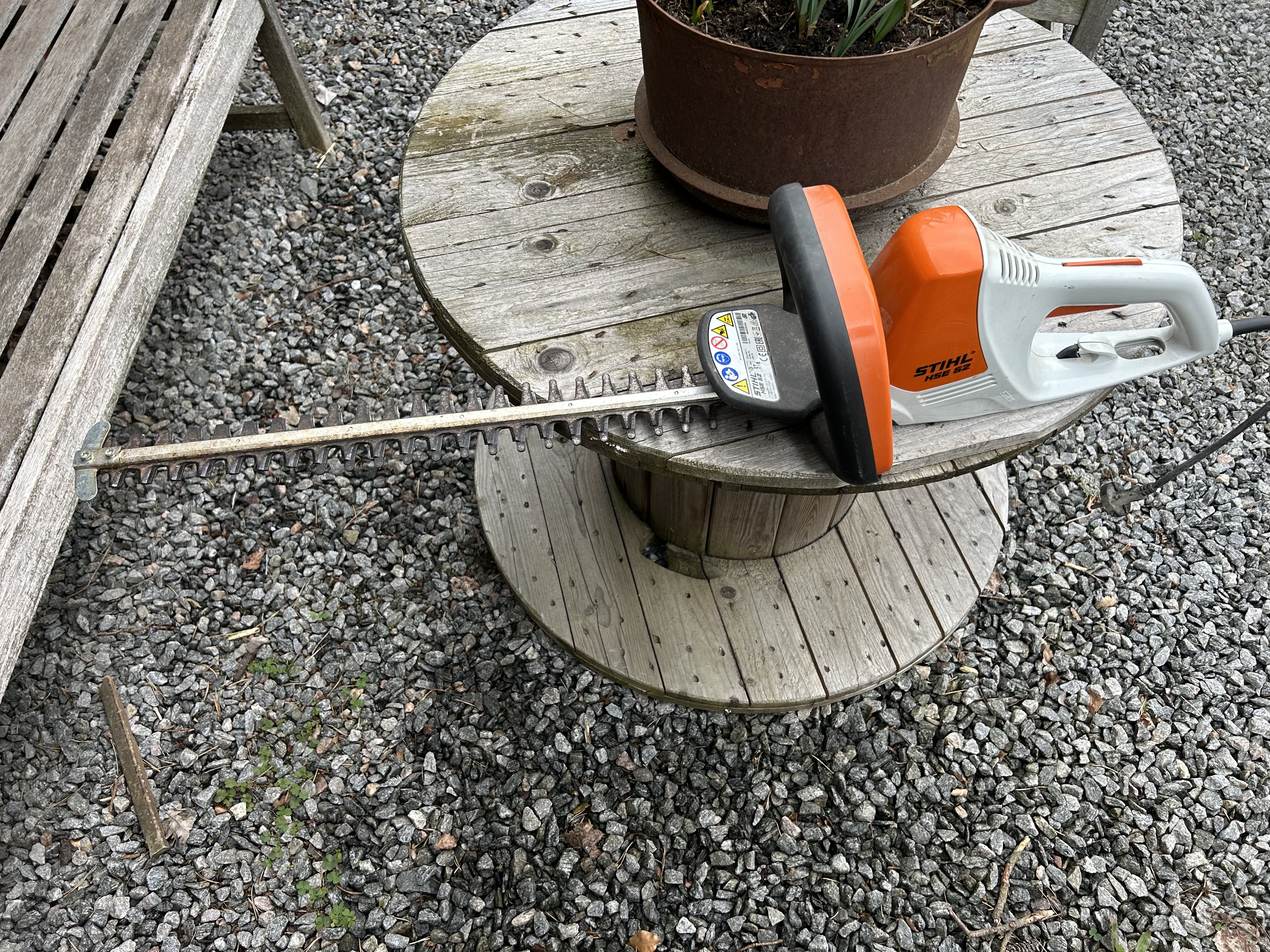 Häcksax stihl hse 52