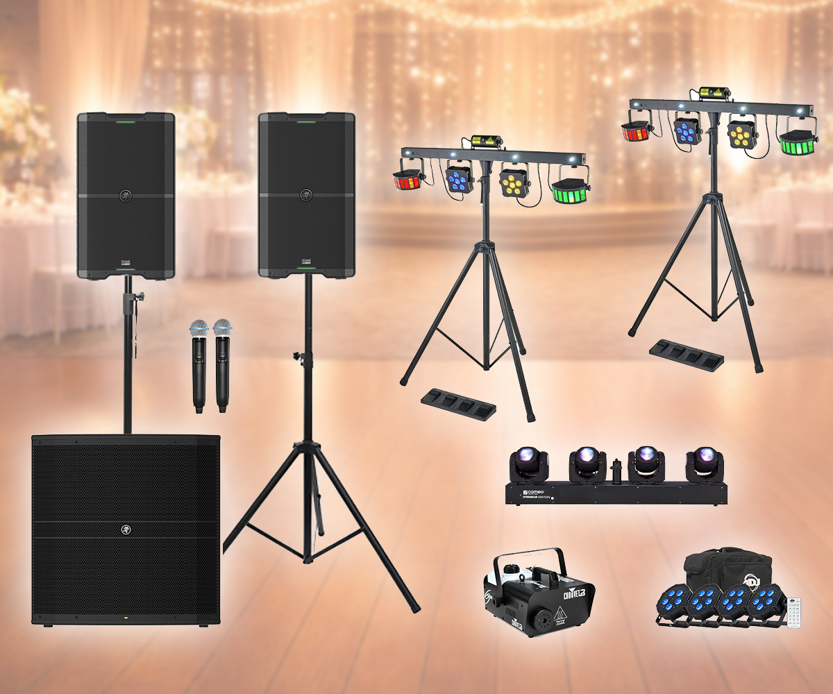 Utkörning: festpaket 5 (large) – ljud, ljus & rök 