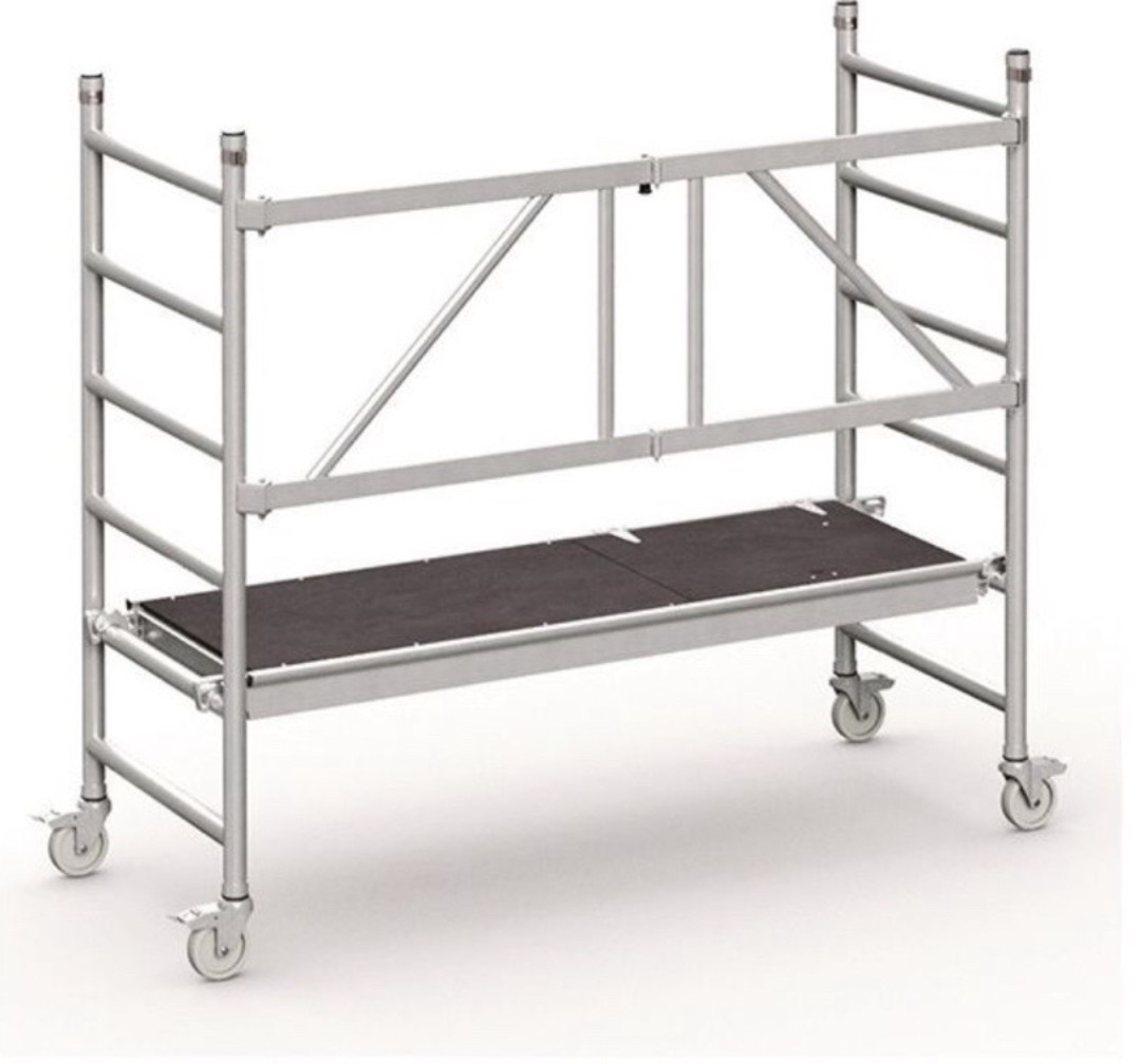 Byggställning zarges 1,8m på hjul