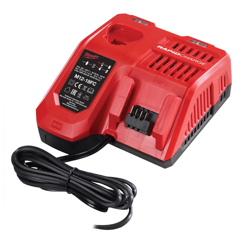 Milwaukee hurtiglader til redlithium-ion m12-m18