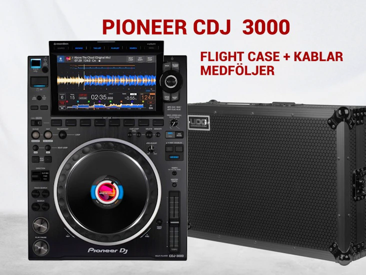 Pioneer cdj 3000 spelare + tillbehör (2)