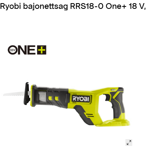 Batteridrevet bajonettsag med batteri