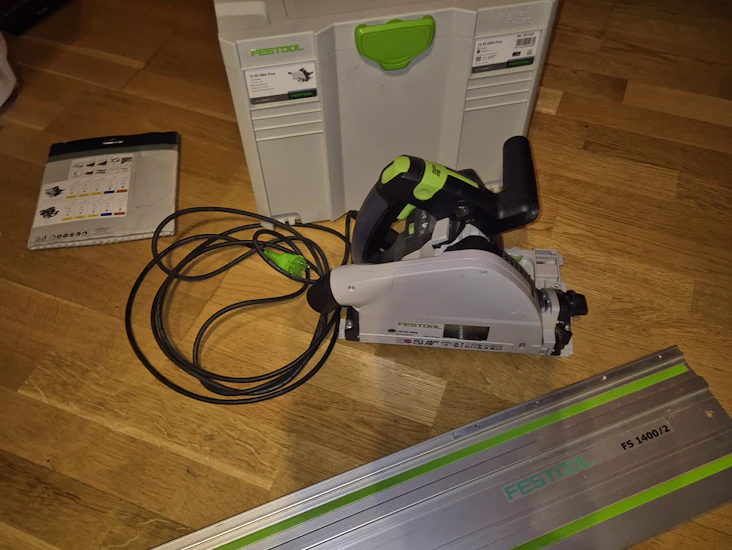 Sänksåg festool ts 55 + 140cm skena