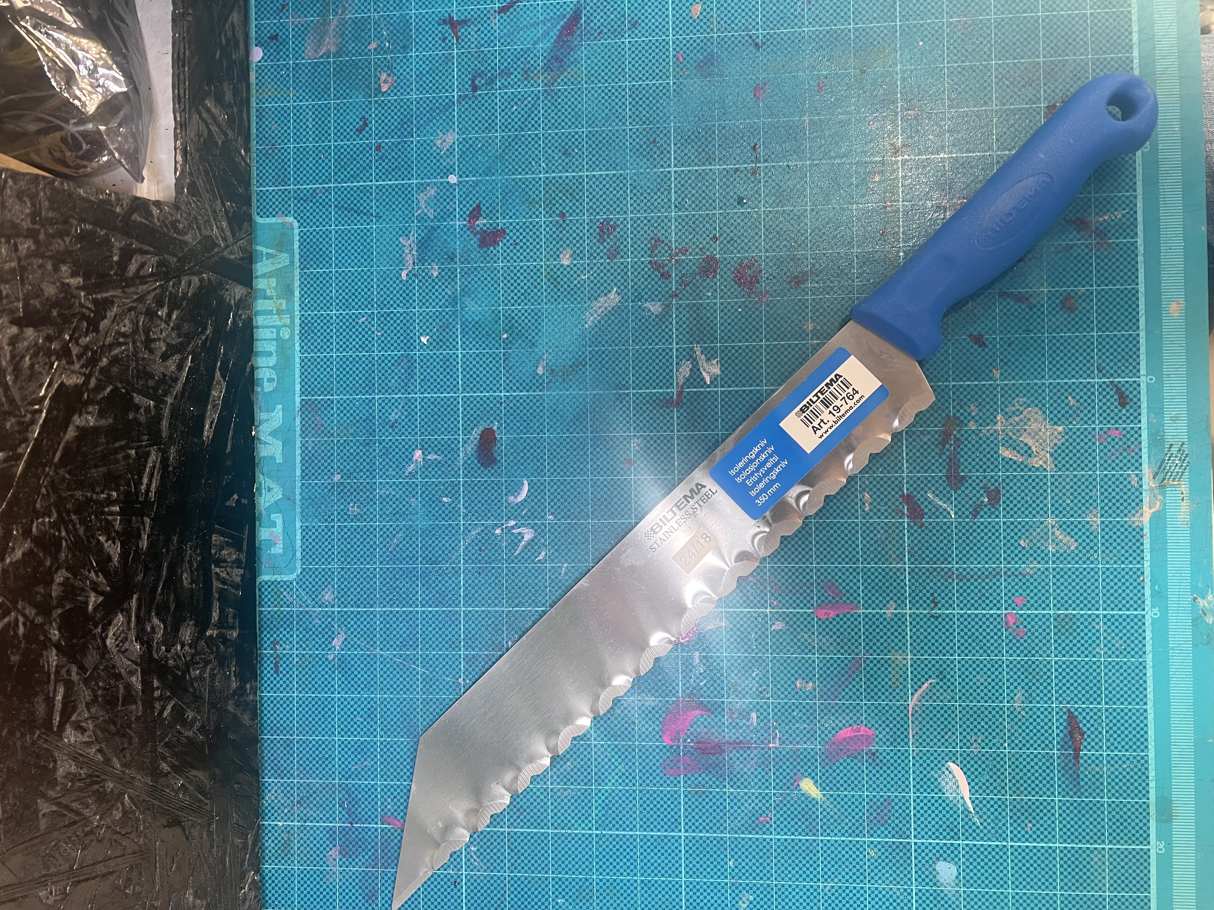 Isolerkniv / tandad kniv biltema