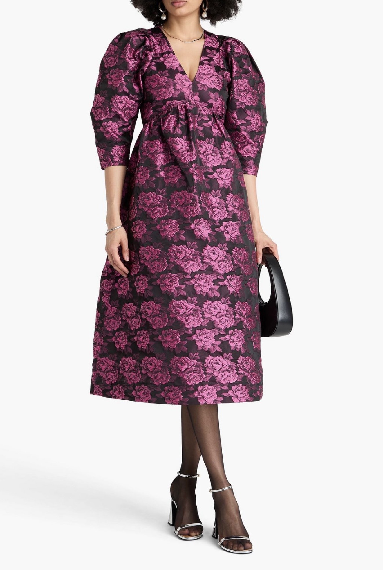 Ganni jacquard mekko 44