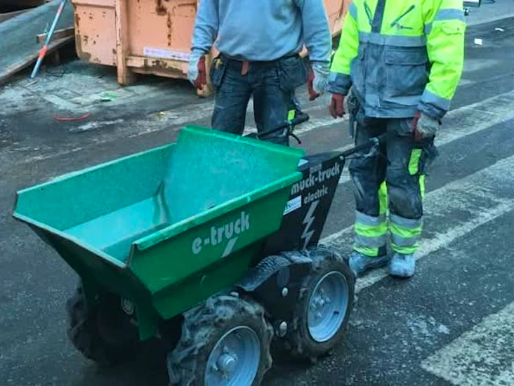 Minidumper e-truck eldriven