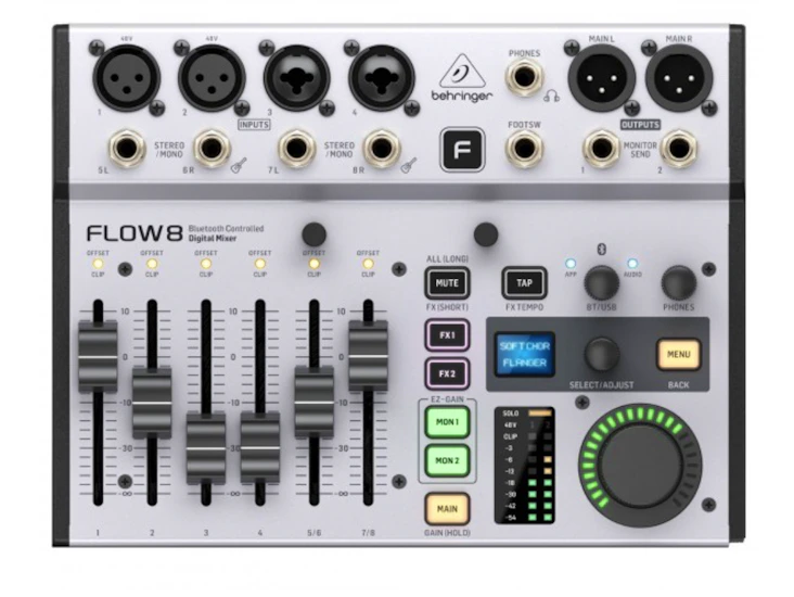 The behringer flow 8 8-channel digital mixer - sound card