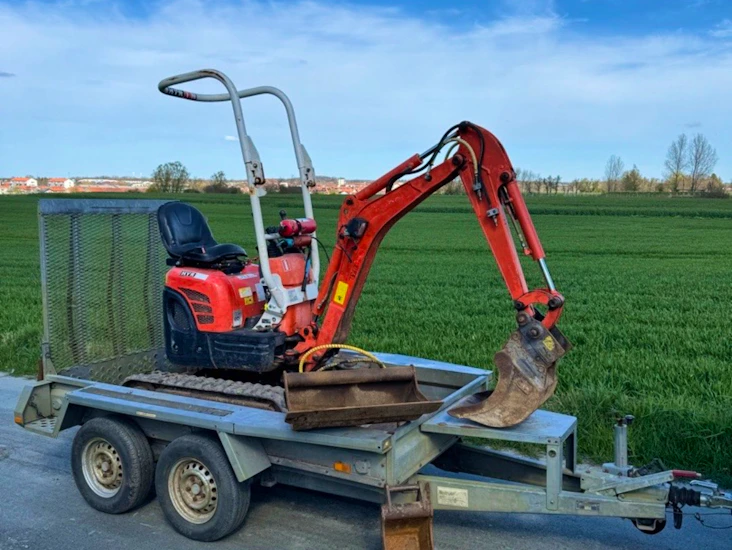 1-ton minigrävare kuboto u10-3