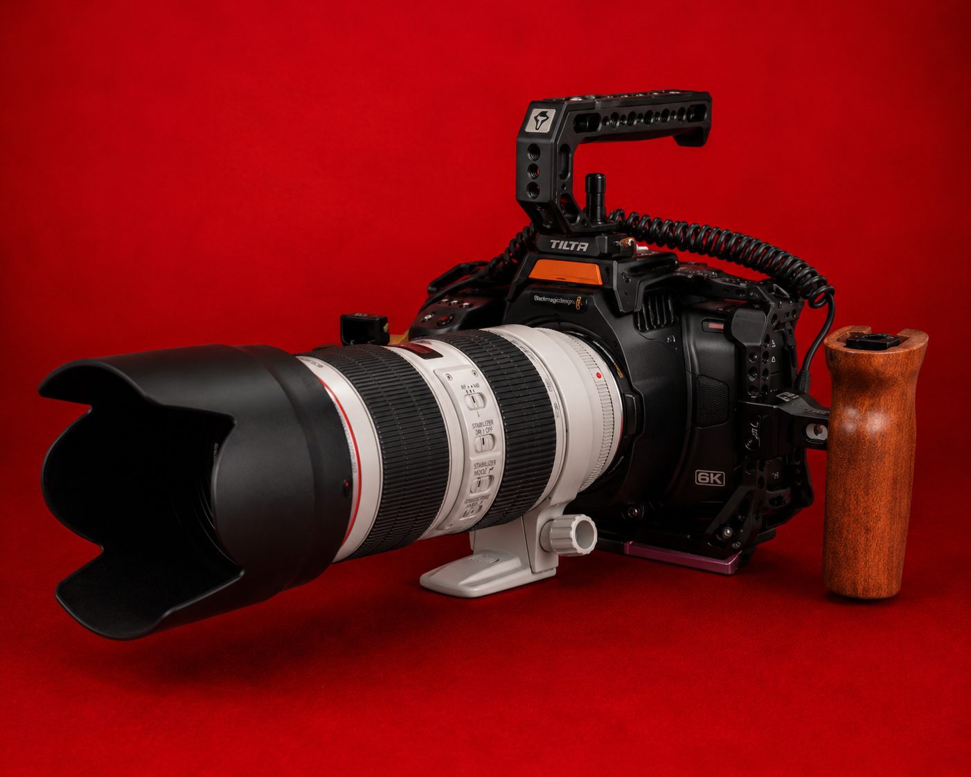 Blackmagic 6k pro + canon 70-200mm 2.8