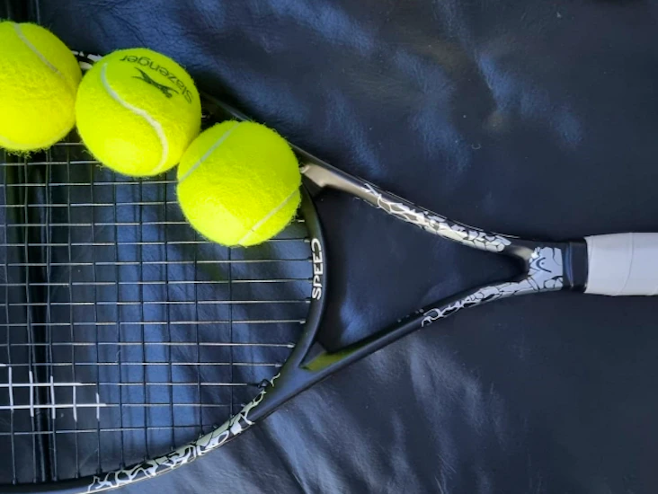 Head mx speed tour t/r 00 black/white l2 + 3 slazenger balls