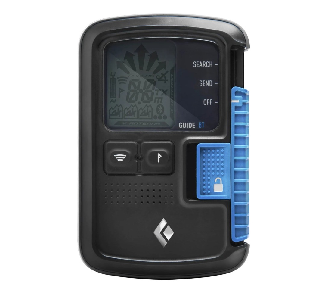 Skredsett med skredsøker, søkestang & spade