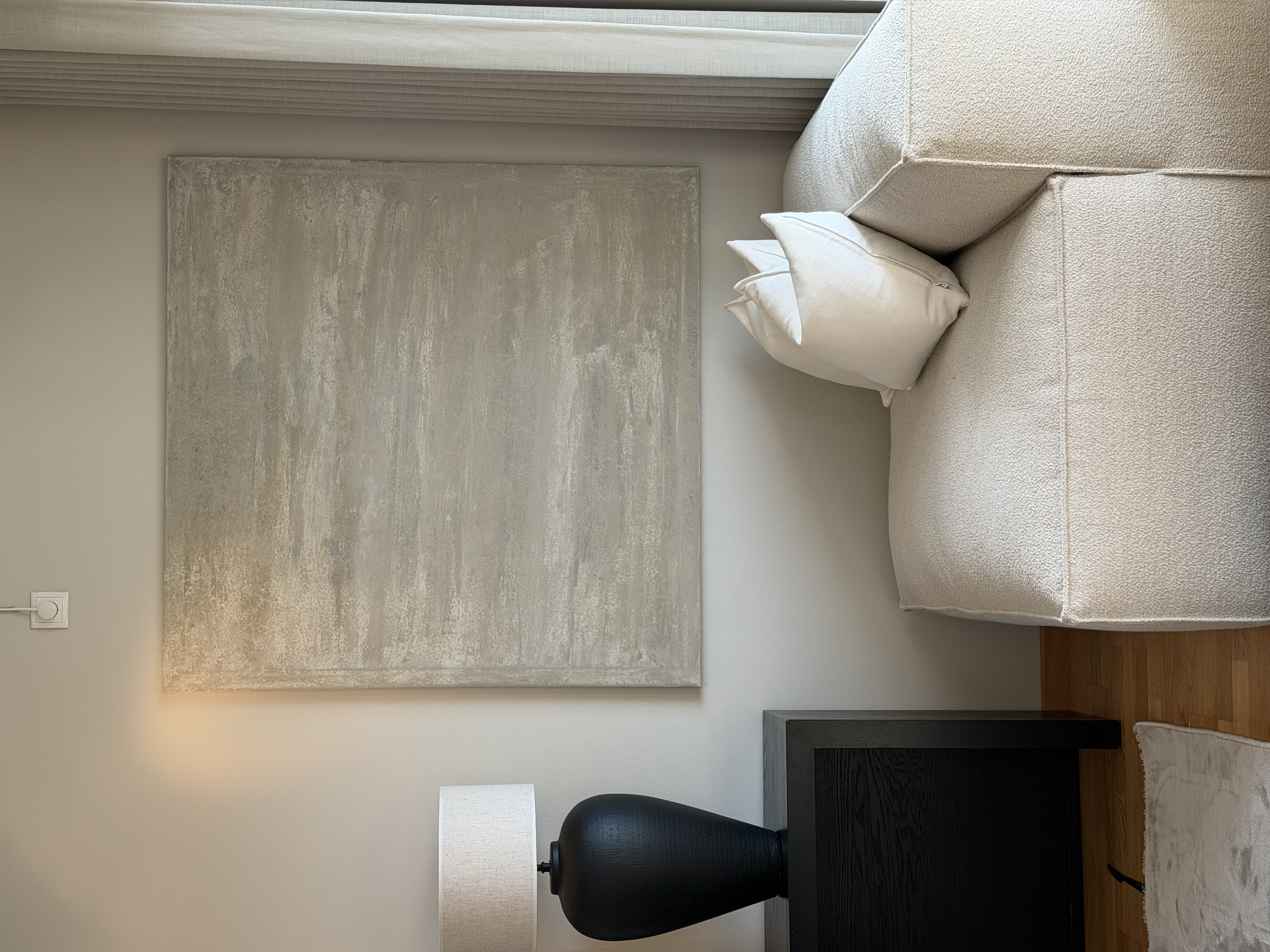 2 abstrakt maleri på lerret 120x120 - perfekt til boligstyling