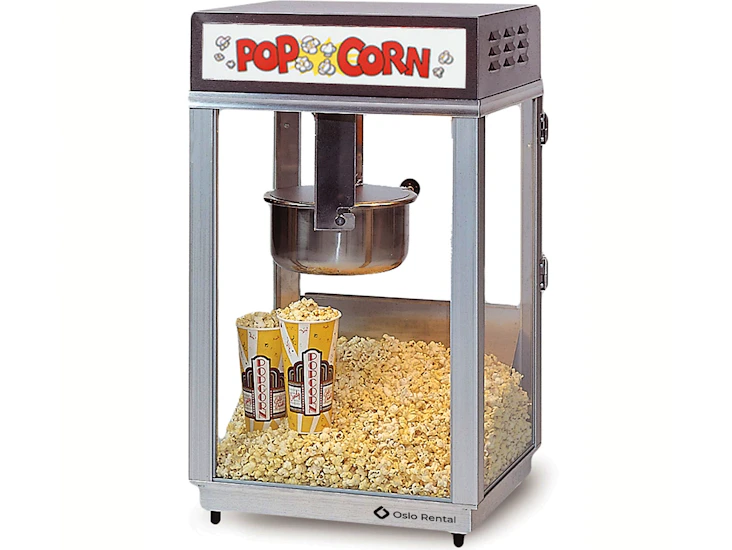 Popcornmaskin (100 liter / time)