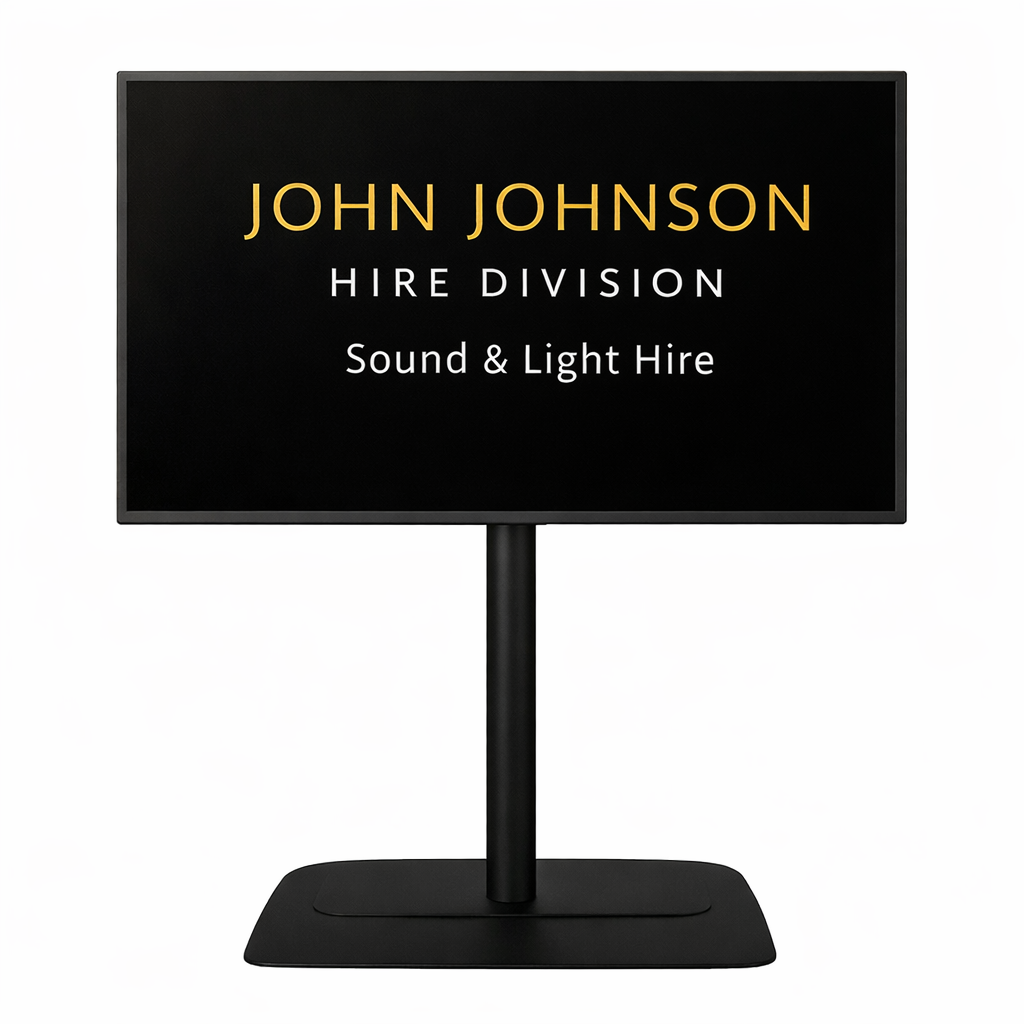 50-inch display monitor | tv – same day hire available