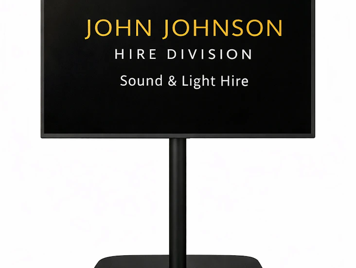 50-inch display monitor | tv – same day hire available