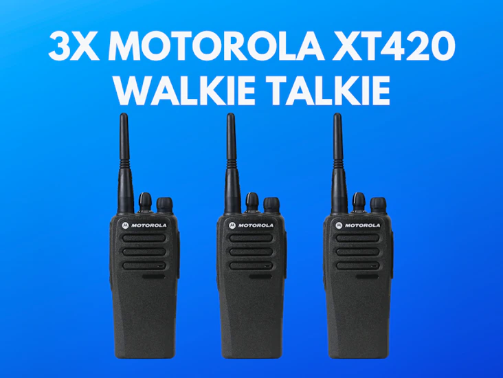 3x motorola xt420 walkie talkie