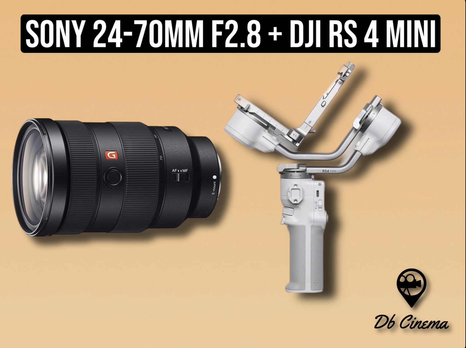 Dji rs 4 mini set ronin gimbal with vertical shooting + 24-70mm Sony gmaster