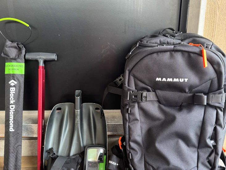 Black diamond recon x - vyöryvarustepaketti + mammut nirvana 30 laskureppu