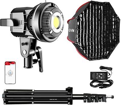 Gvm led video light with softbox kit – bi-color studio lighting