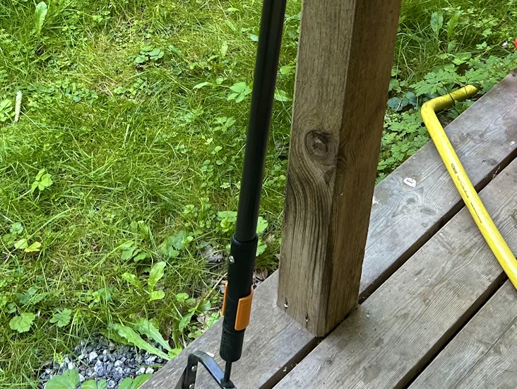 Rensjärn stigbygel inkl 156 cm skaft fiskars quikfit