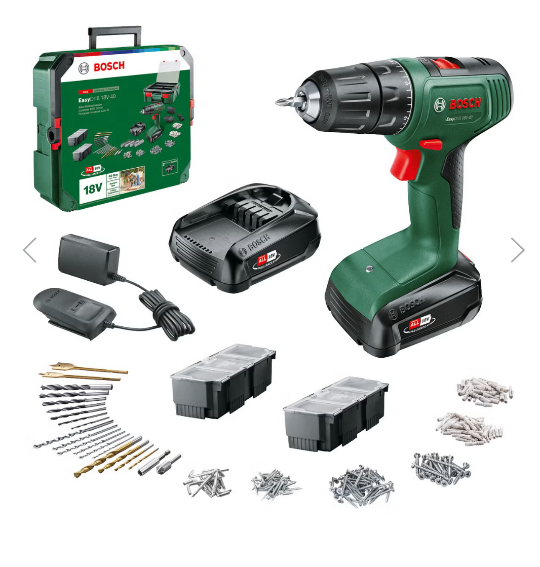 Drill bosch m/bor og bits