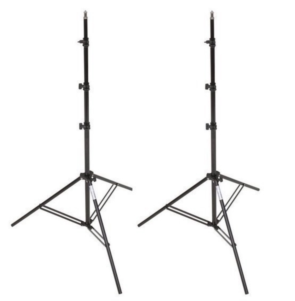 2 stativ för ljussättning eller reflektor