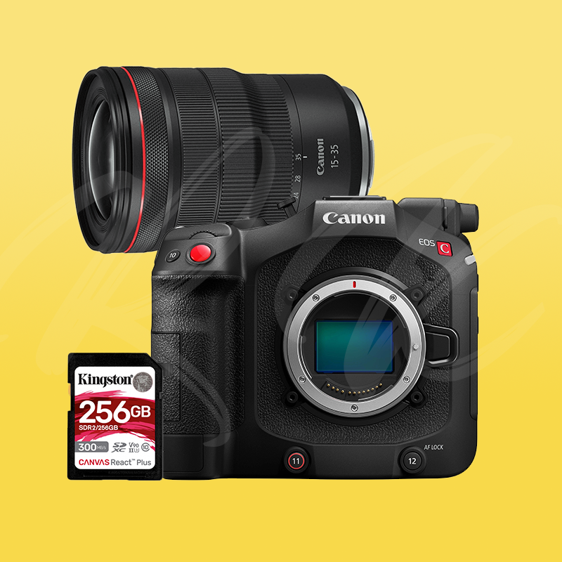 Canon eos c80 6k full-frame cinema camera + rf 15-35mm f/2.8l is usm lens