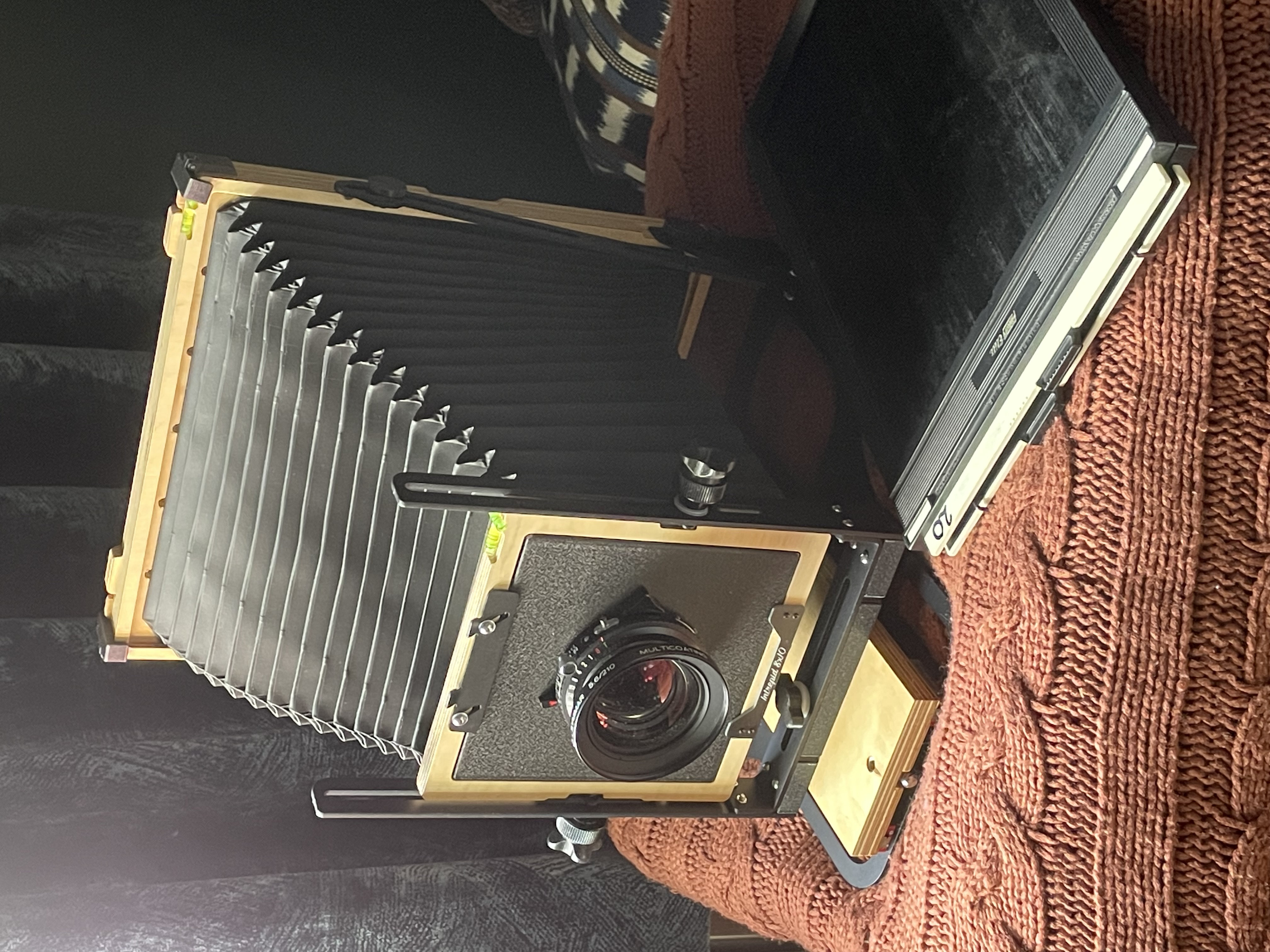 8x10 intrepid camera with holder and 210mm lens 