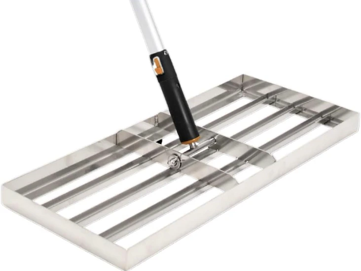 New garden lawn leveller levelling rake lute - soil spreader 100cm x 35cm