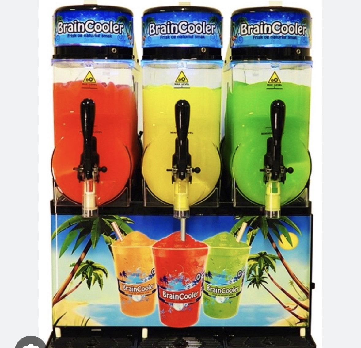 Slushmaskin kampanje - få med 25 glass og sugerør 