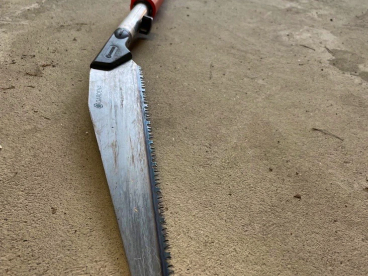 Grensag med teleskopstang