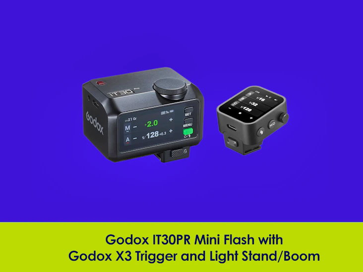 Godox it30pro / x3 trigger offcamera flash combo