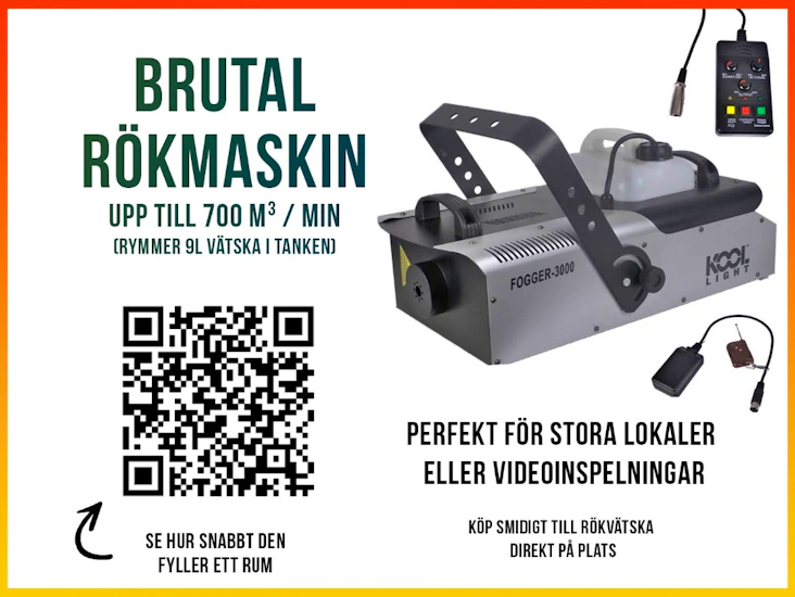 Proffessionell rökmaskin - 700 m3/min (!!)