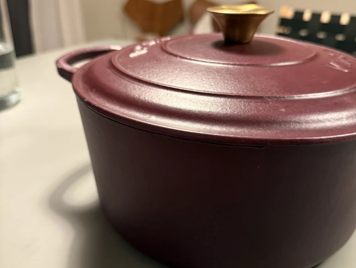 rund gryte 5,5l i støpejern vinga