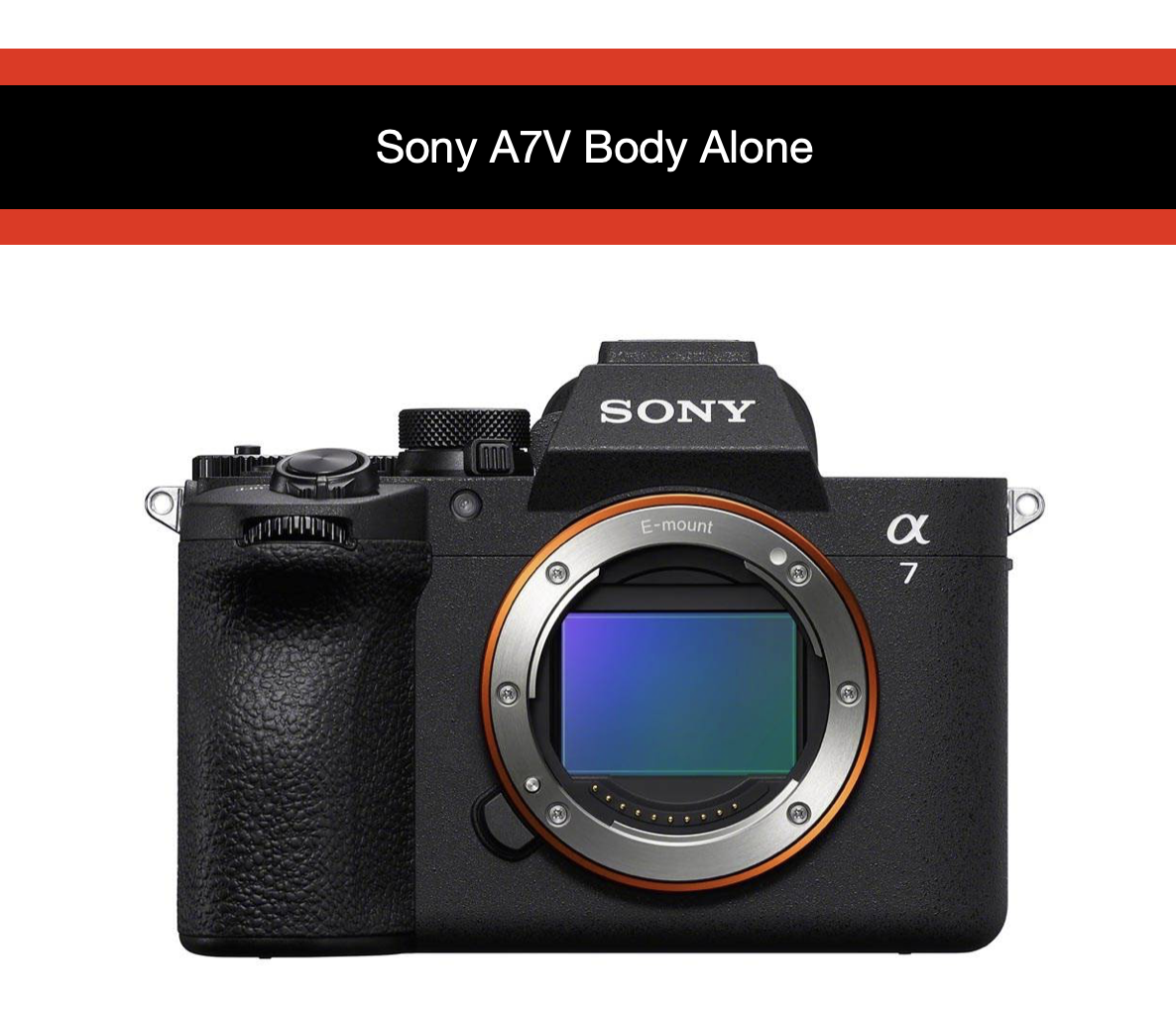 Sony a7v body alone / sony a7 v