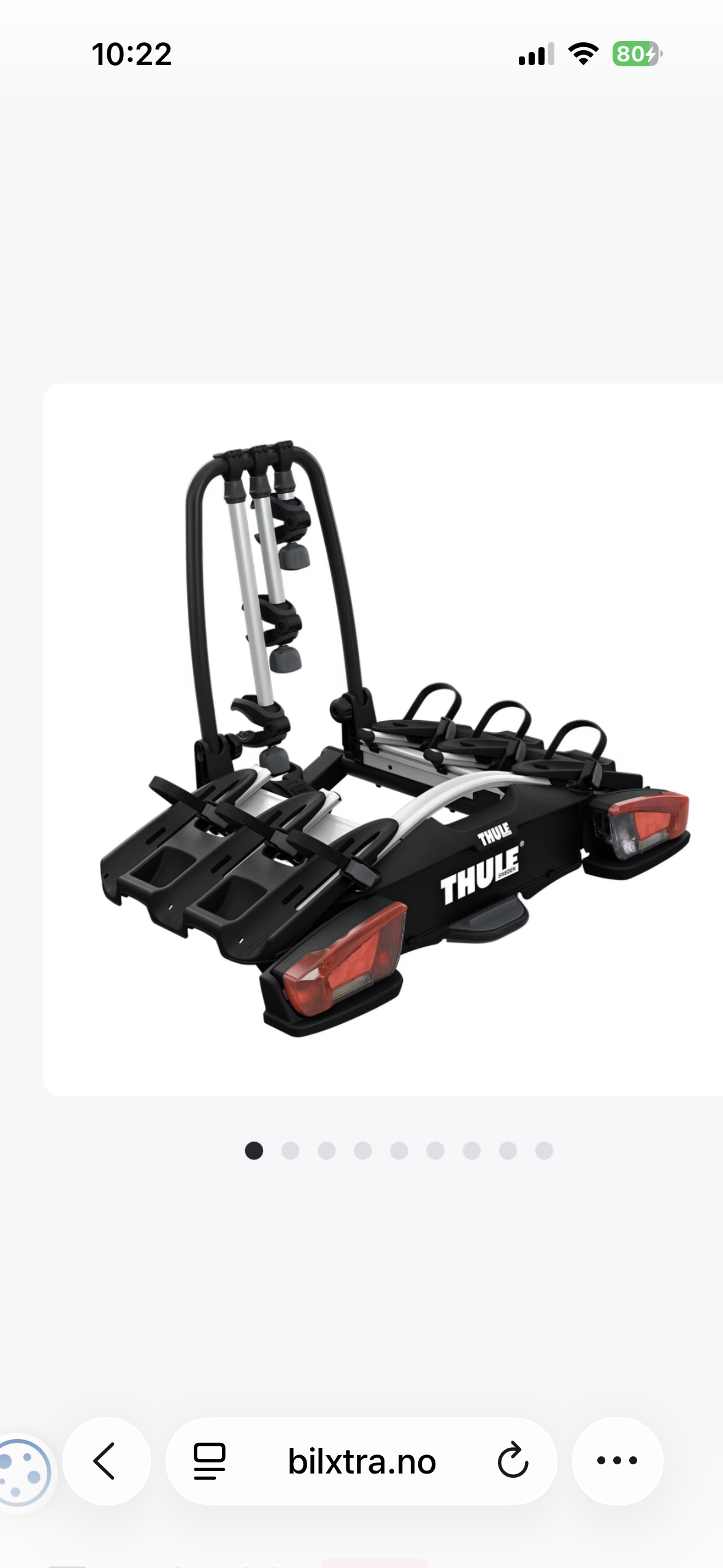 Thule sykkelstativ for 3 sykler
