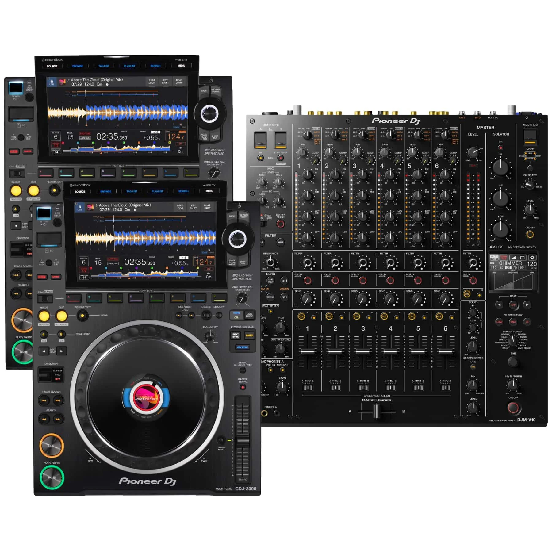 Pioneer cdj-3000x & djm-v10 mixer new new!!